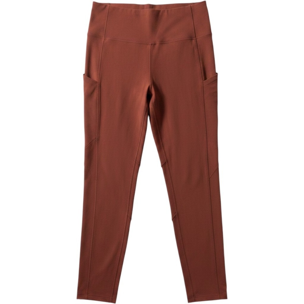 Athleta Trekkie Hybrid Crop Tight Women 4 Rust‎ Brown High Rise Hiking Leggings
